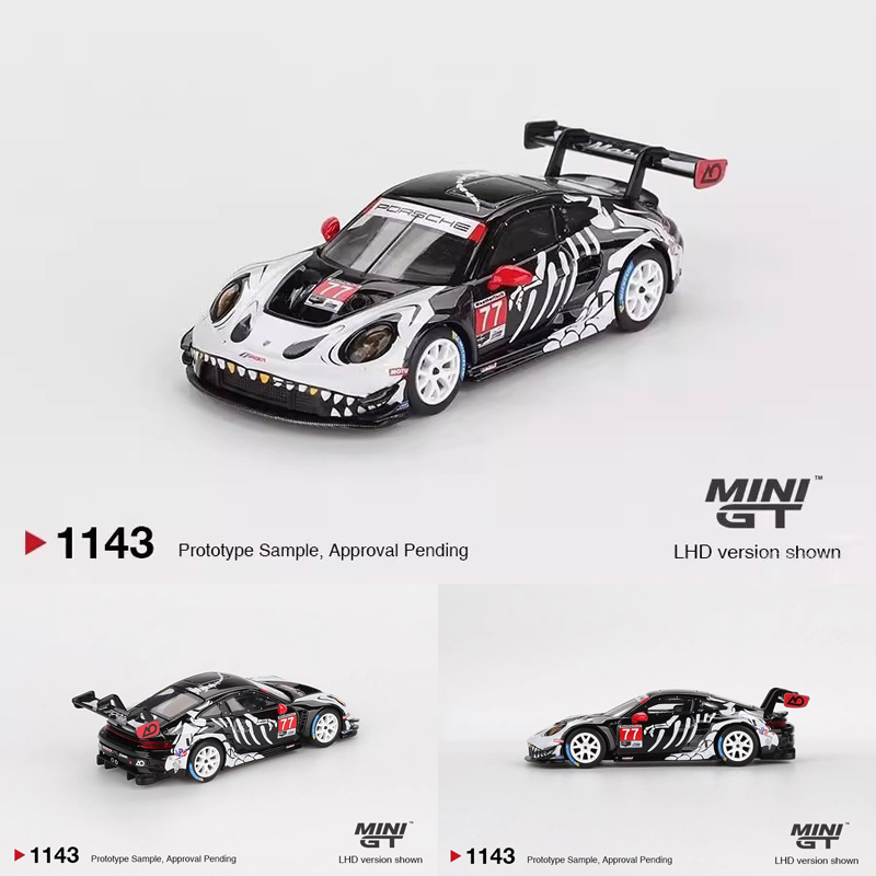 预售MINIGT 1:64 #1143 保时捷 911 GT3 R 万圣节 汽车模型