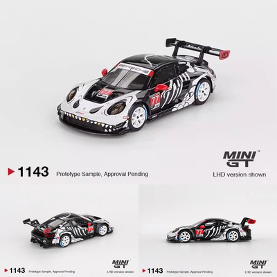 预售MINIGT 1:64 #1143 保时捷 911 GT3 R 万圣节 汽车模型