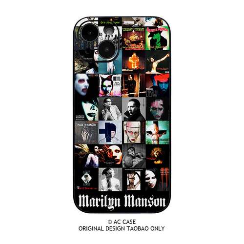 玛丽莲曼森Marilyn Manson金属摇滚rock roll音乐专辑拼MM手机壳苹果17promax华为荣耀小米15p红米note14iqoo