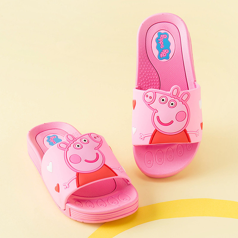 儿童凉拖鞋夏男童女童小孩居家防滑洗澡软底卡通宝宝小猪佩奇拖鞋