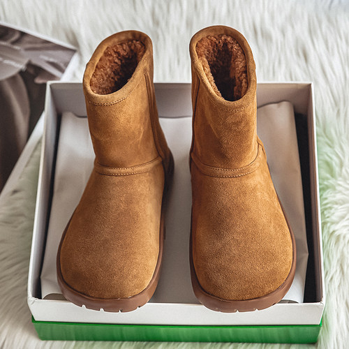 加绒保暖面包鞋子情侣东北雪地靴