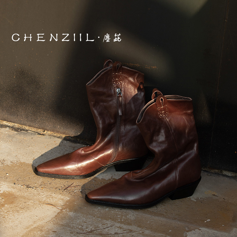 CHENZIIL原创手工短靴