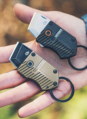 美国小胖Gerber戈博Keynote随身迷你小折刀安全拆快递箱刀钥匙链