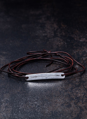 Article22男复古纯手工皮绳手链