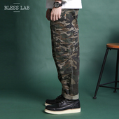 LAB 军裤 CAMO JUNGLE BLESS 迷彩拼接口袋裤 PATCH TROUSERS