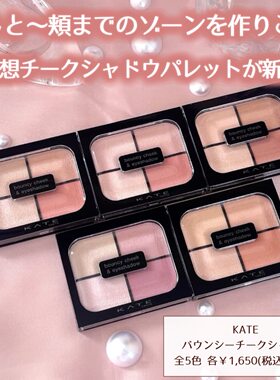 予定包邮日本KATE凯特26年春季新品四色眼影盘腮红盘多用盘PK-1