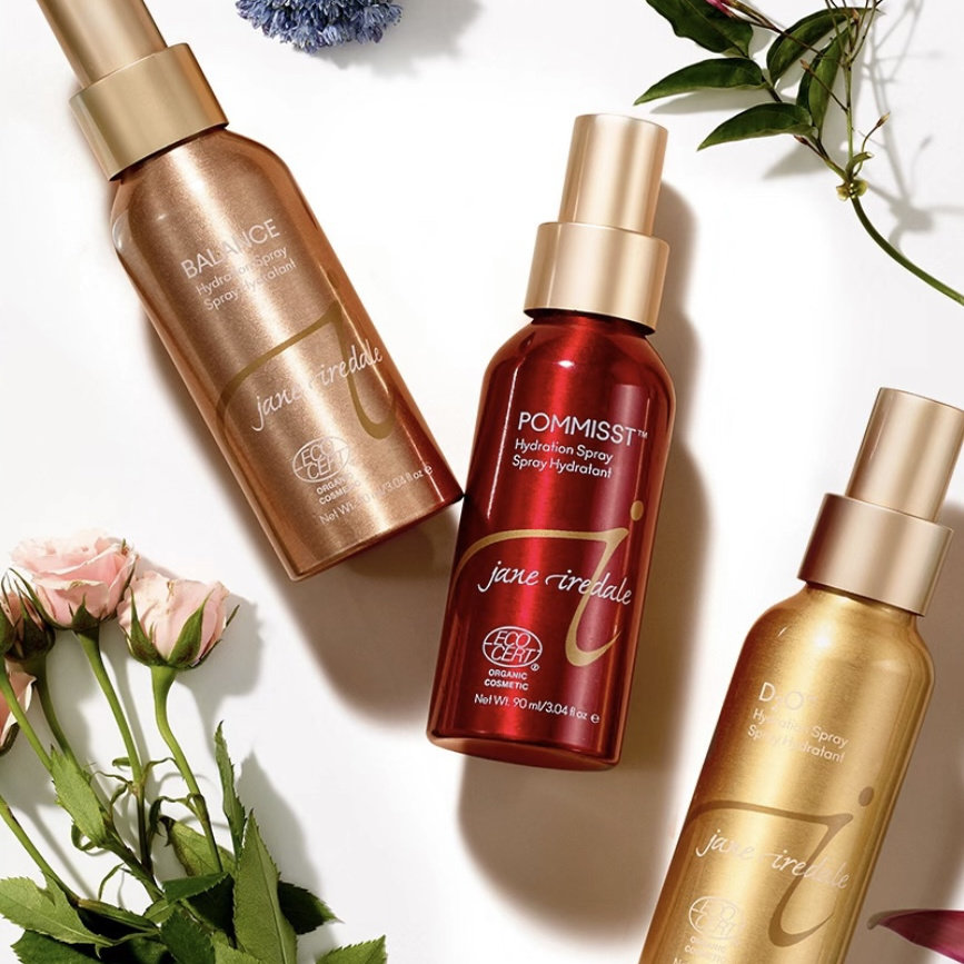 Jane Iredale 保湿凝露 D2O 化妆水 定妆水 珍爱芮德90ml 爽肤水