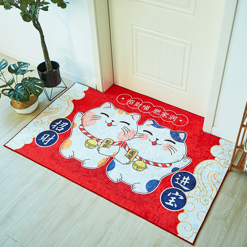 入户门家用中式超薄防滑裁剪地垫