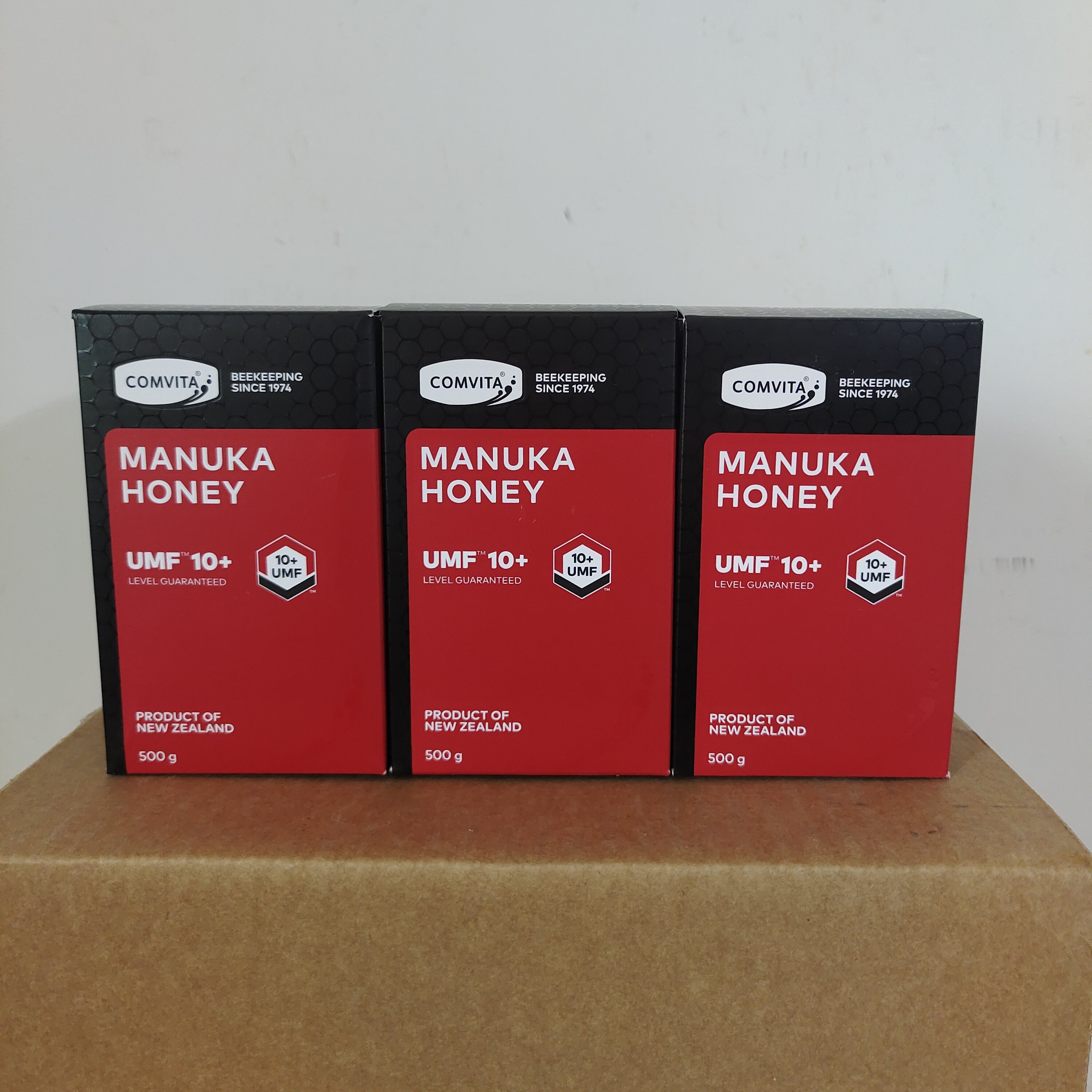三瓶装 现货澳洲新西兰comvita康维他manuka麦卢卡umf10 蜂蜜养胃