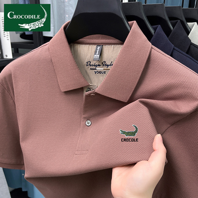 鳄鱼恤纯棉短袖t恤男夏季polo衫