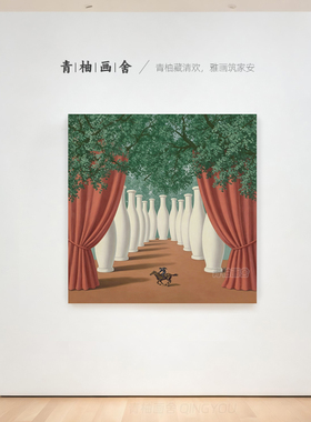 骑士手绘油画客厅高端艺术装饰画