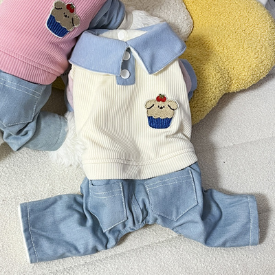 狗狗衣服秋冬装2025新款加绒四脚衣比熊泰迪雪纳瑞法斗小型犬冬服