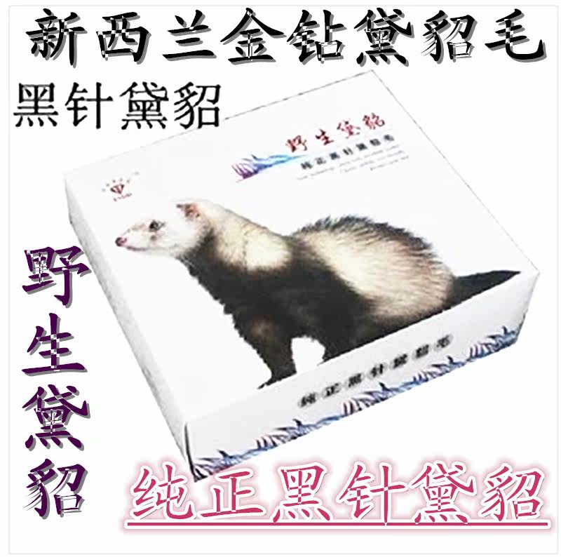 黑针黛貂野生黛貂/新西兰金钻黛貂毛 新西兰野生黛貂6+6
