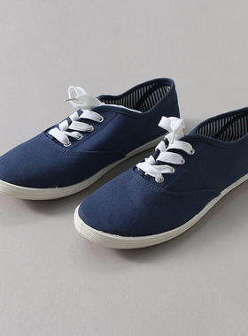 51SHOP男鞋 外贸订单软胶底减震帆布尖头系带网红百搭小白鞋板鞋