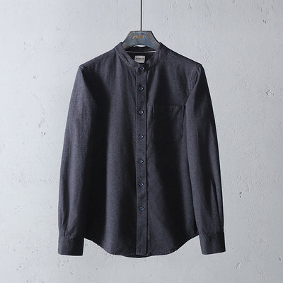 STRIDER-D9复古文艺风微领衬衫