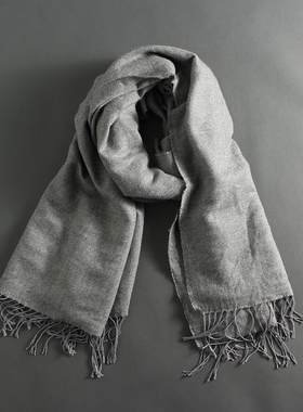 51SHOP男女通用秋冬款围巾流苏披肩围脖 纯色款