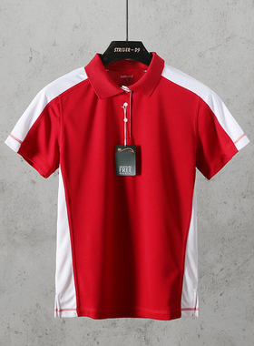 51SHOP女装 大码系列户外休闲速干运动网眼面料高尔夫翻领T恤衫