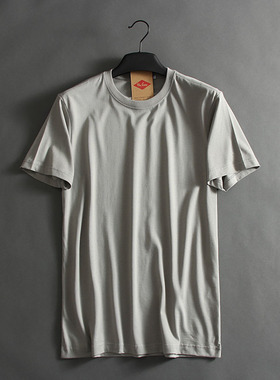 51SHOP 高端精纱男士休闲圆领短袖夏款纯色T恤衫 断码价