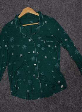 MIX家  欧美系 女装丝滑面料家居睡衣裤  绿色