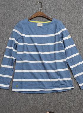 MIX家  英国系  女装条纹长袖 蓝色红色