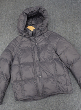 MIX家 女装宽松中短款羽绒外套 灰色