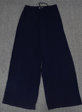 MIX家 欧美系 夏天款 女装梭织面料休闲阔腿长裤 黑色深蓝卡其