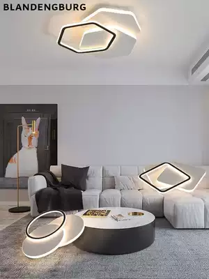 Nordic lamps modern simple bedroom lights creative study balcony geometric lamps led net red ultra-thin ceiling light