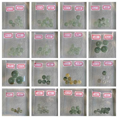 缅甸A货翡翠多彩糯冰小平安扣