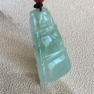 缅甸天然翡翠吊坠辣绿色果绿色冰种起胶竹节福瓜葫芦叶子如意挂件