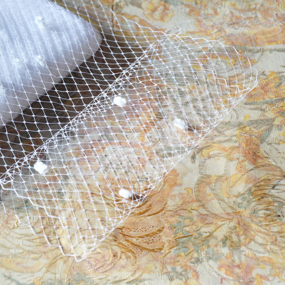 台湾进口兔绒帽饰头纱