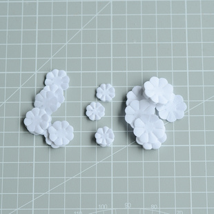小雏菊 机裁小花片 烫花器布花配套材料 50片