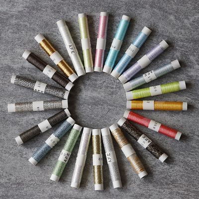 日本进口法式刺绣材料服装金丝线