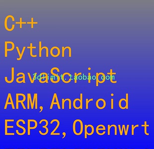 开发ARM JavaScript程序编程嵌入式 ESP32 Python openwrt