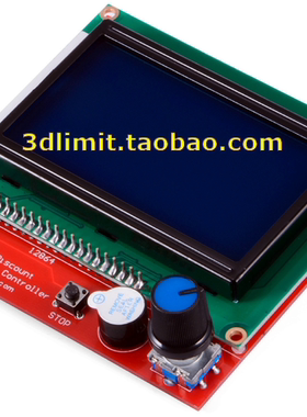 12864 LCD显示屏电路板模型step适用于Proe Solidworks FreeCAD