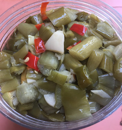 江西赣南土特产酸芋荷农家手工自制  酸芋苗开胃下饭菜咸菜