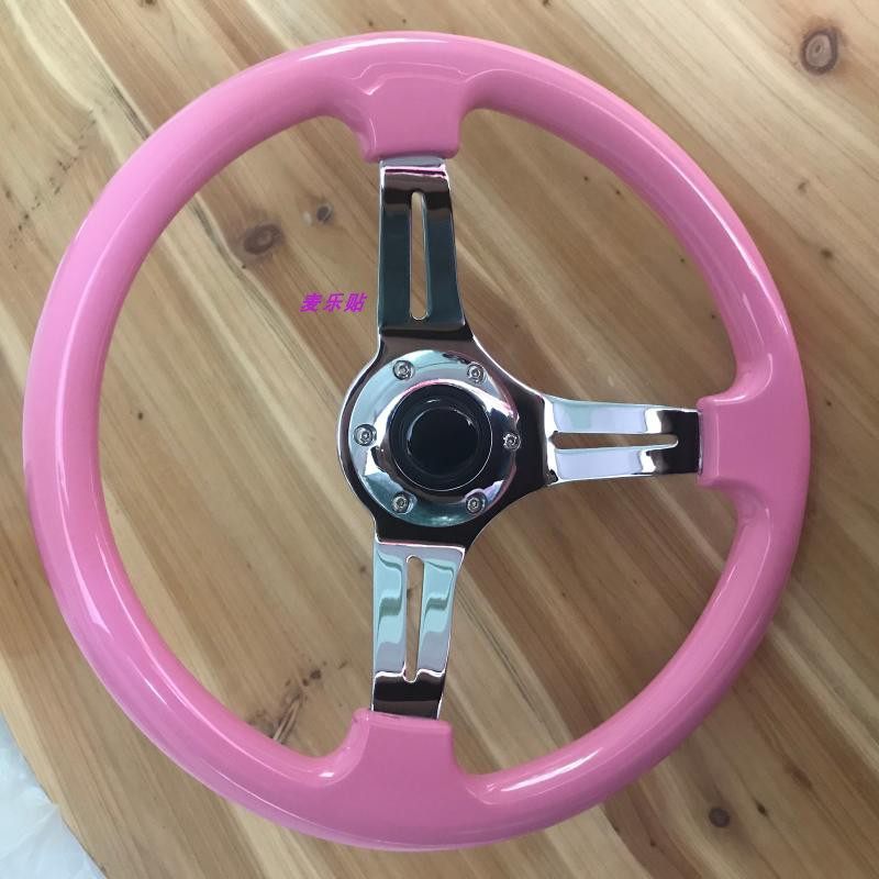 汽车个性方向盘改装大众老捷达桑塔纳普桑竞技赛车方向盘14寸通用