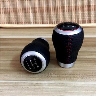 小红书网红汽车改装带挡位档把头 通用真皮挂挡球 个性排挡杆手