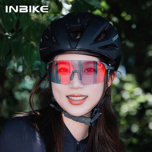 INBIKE自行车山地车装备变色近视眼镜户外骑行炫彩偏光眼镜IQ930