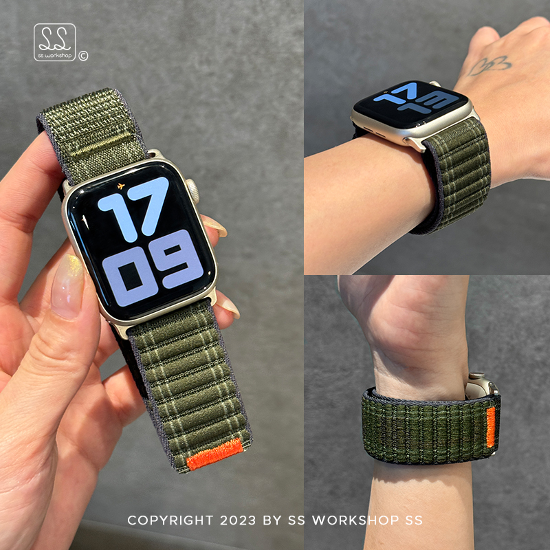 新款野径尼龙回环运动iwatch表带
