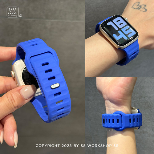 新款适用iWatch运动硅胶表带