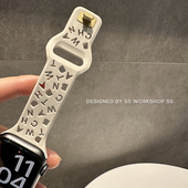 卡素ins新款 iwatch表带硅胶个性 小众8适用苹果applewatch女高级感