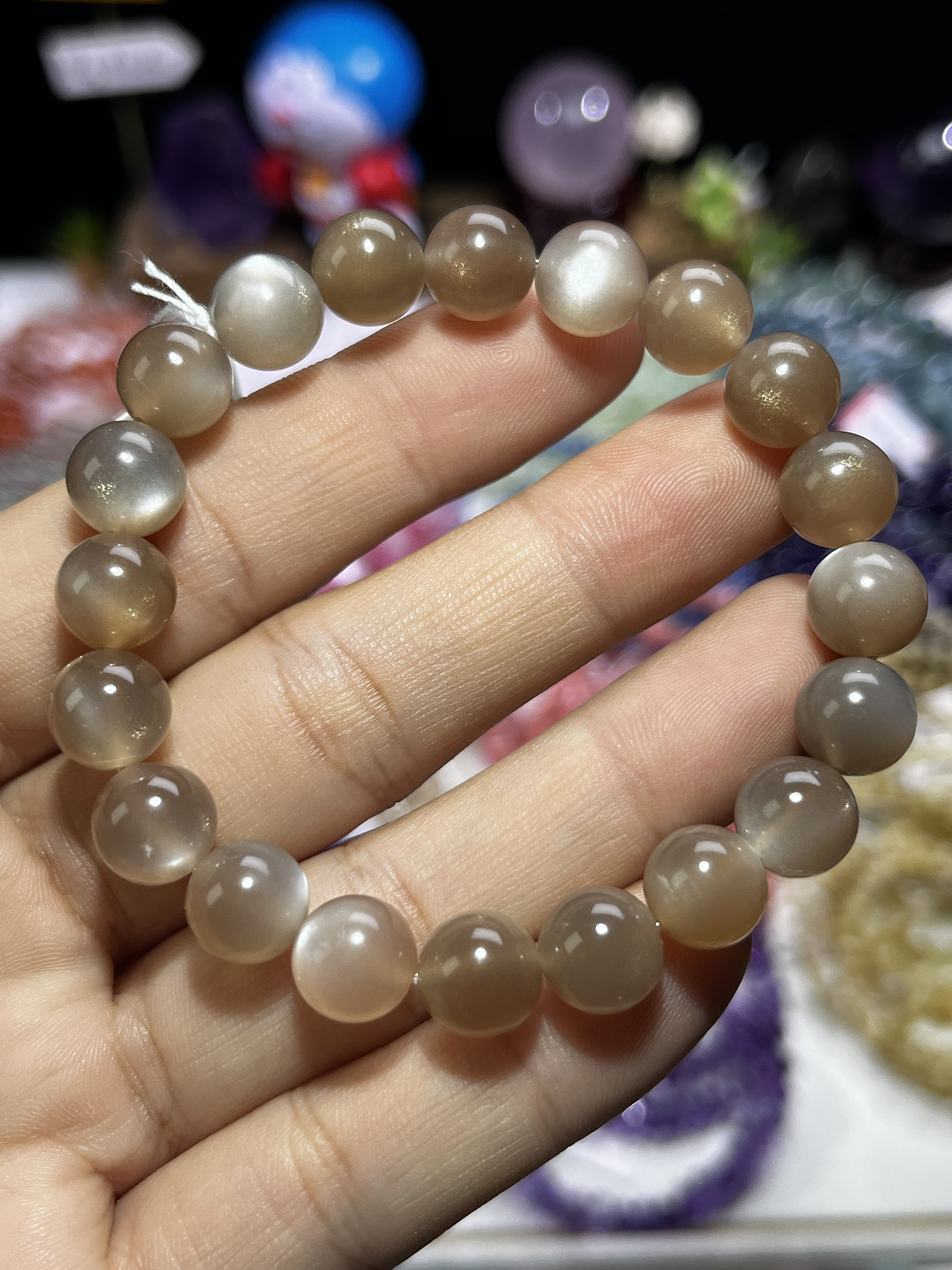 NO.6015天然奶茶月光手链9.3mm22.9g,珠宝/钻石/翡翠,手饰,淘宝优惠券,粉丝福利购,淘宝优惠卷