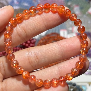 NO.3821天然金太阳石手链5.7mm8.6g