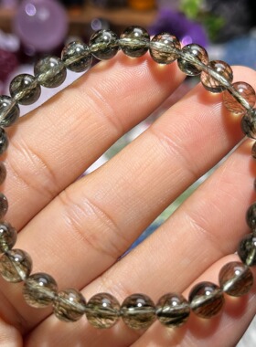 NO.2960天然绿碧玺发手链6.6mm11.1g