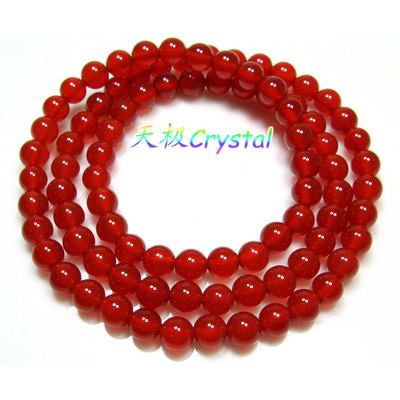 水晶天然红玛瑙多圈手链