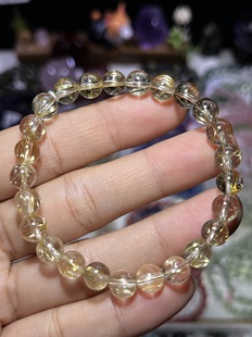 NO.5751天然金发晶手链7.2mm13.5g