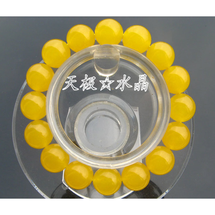 【天极水晶】精美天然黄玉髓手链~规格齐全