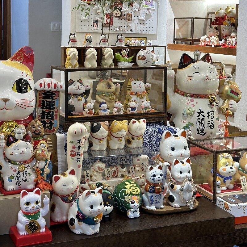 办公桌摆件招财猫进口招财猫