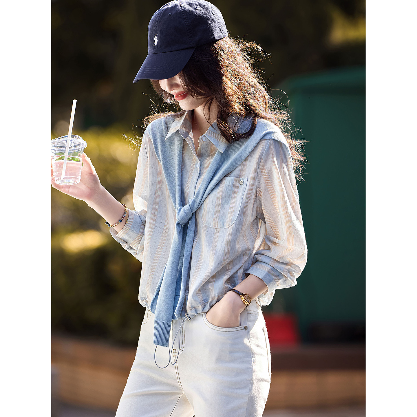 衬衫女款2026新款春季长袖女士衬衣早春独特漂亮小衫好看减龄洋气