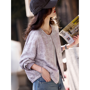 2026春季新款刺绣女款早春绝美巨好看的小短薄外套独特漂亮上衣